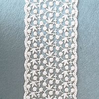 Кружево пэ Цветочный орнамент 11,5 см  - купить для кожевенного хобби