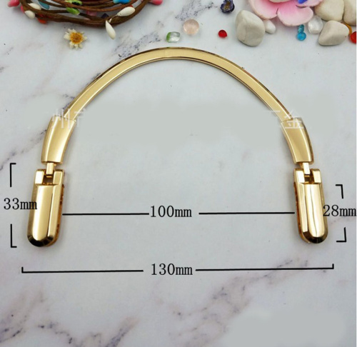 Ручки для сумки с ручкодержателями Золото, пара  K176 - фото товара фото 5