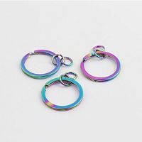 Кольцо 25 мм с цепочкой Хамелеон  - купить для кожевенного хобби