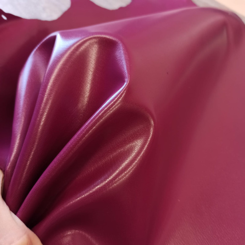 Кожа козы (шевро) 0,9 мм Темная фуксия Италия фото 3