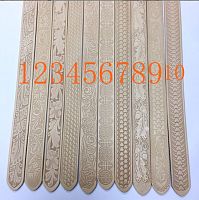 Заготовка для ремня 38 мм толщ. 3,8 мм раст. дубл. с тиснением Италия 1-10