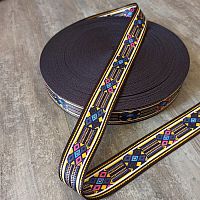 Лента ременная стропа 38 мм Семафоры   - купить для кожевенного хобби