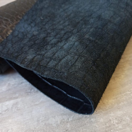 Кожа Кайман 1,1 мм Черный Турция фото 4