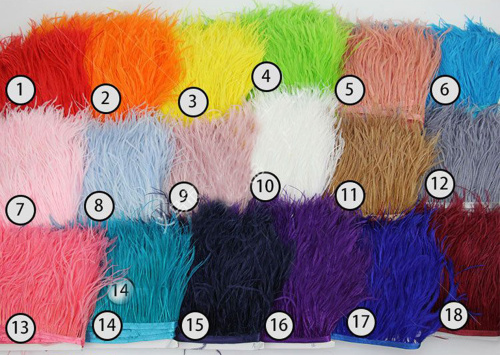 Перья страуса на ленте фото 11