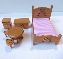 Детская комната Орех для кукольного дома 1:12  - купить для кожевенного хобби