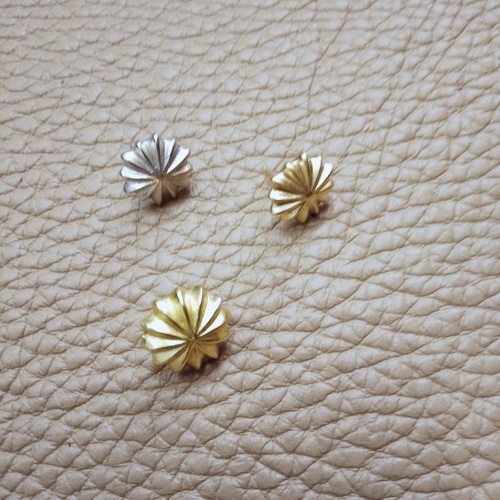 Зажим декоративный Хризантема Латунь фото 4