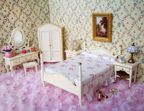 Спальный гарнитур для кукол 6 предметов Миниатюра 1:12 | Галерея фото | Pava.pro Спальный гарнитур для кукол 6 предметов Миниатюра 1:12 - фото товара