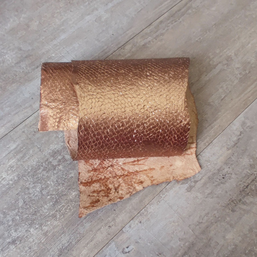 Кожа рыбы Лосось Перламутр фото 4