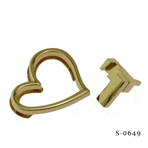 Застежка декоративная для сумки Сердце S-0649  S-0649 - фото товара фото 4