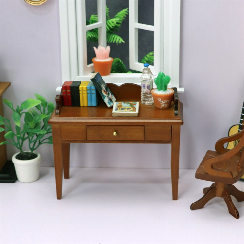Стол для кукол письменный Орех Миниатюра 1:12   MF499-CN - фото товара фото 4