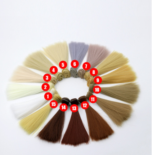 Трессы для кукол 25 см Прямые BJD фото 2