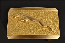 Пряжка с шипом для ремня 38 мм Золотой Гепард  - купить для кожевенного хобби