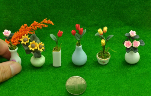 Цветы для букетов для кукольного домика фото 7