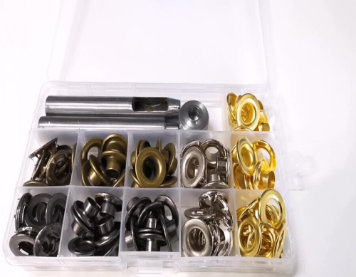 Люверсы 10 мм, набор 40 шт. с инструментами  для установки  KQ-203 - фото товара фото 3