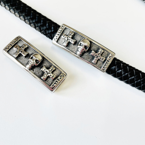 Бусина 12х6 мм для плоских браслетов Кресты Сталь | Галерея фото | Pava.pro Бусина 12х6 мм для плоских браслетов Кресты Сталь BR-B098 - фото товара