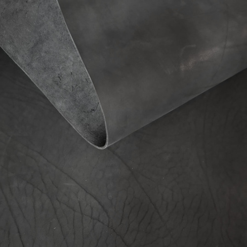 Кожа Чепрак 4,0-4.5 мм комб. дубл. Черный фото 4