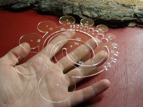 Шаблон-лекало большой Радиусы   DX-P2 - фото товара фото 2