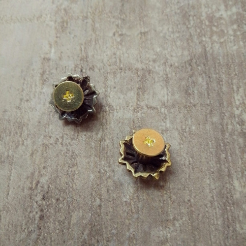 Кончо для кожаных изделий 15 мм латунное фото 2 Кончо для кожаных изделий 15 мм латунное фото 2