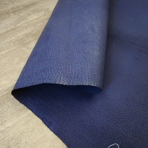 Кожа подкладочная (спилок свиной) Синий фото 4