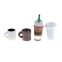 Кофейные напитки для кукол 4 шт.  - купить для кожевенного хобби