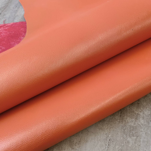 Кожа Козы Подкладочная (шевро) 0,8-1,0 мм Оранжевый фото 4