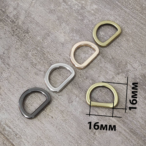 Полукольцо D-образное 16-38 мм плоское литое фото 2