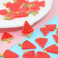 Леденец Арбуз на палочке для кукол   - купить для кожевенного хобби