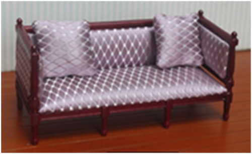 Миниатюра для кукол Диван Махагон | Галерея фото | Pava.pro Миниатюра для кукол Диван Махагон - фото товара