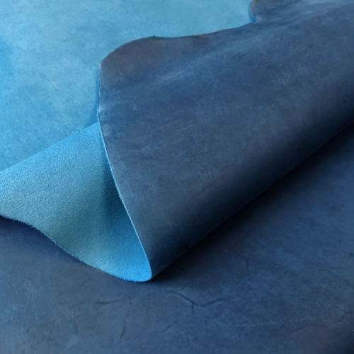 Кожа Крейзи Хорс Dark 1,4-1,6 мм Бирюзовый фото 2