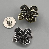 Кончо для кожаных изделий 12 мм Цветок орхидеи 