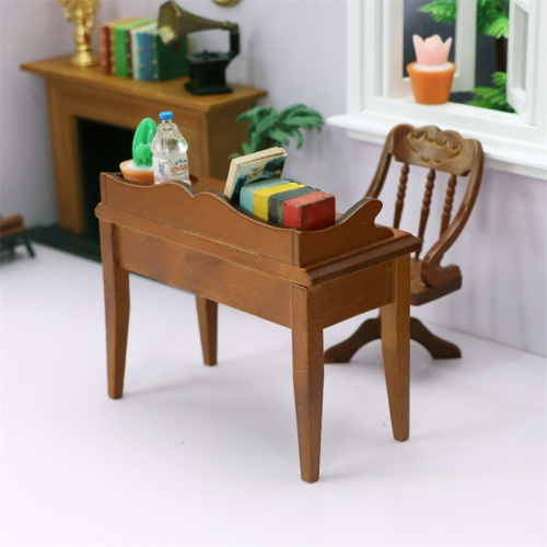 Стол для кукол письменный Орех Миниатюра 1:12   MF499-CN - фото товара фото 5