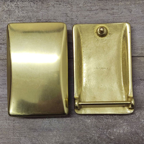 Пряжка с шипом для ремня 40 мм Прямоугольная Латунь  PRL_475 - фото товара фото 4