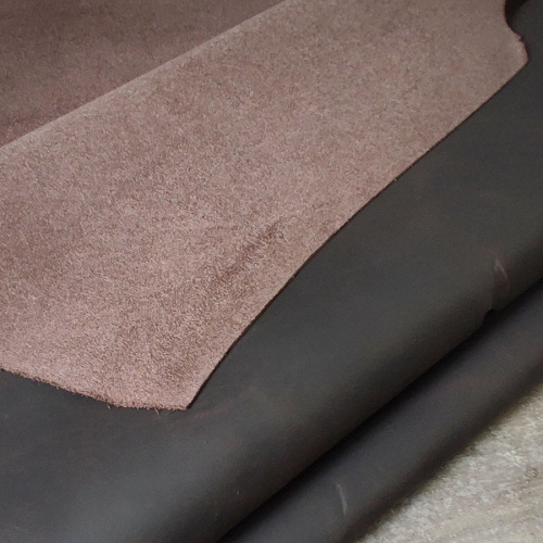 Кожа Крейзи Хорс 1,3-1,5 мм Горький шоколад фото 6