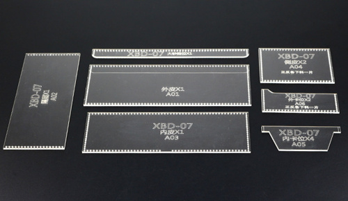 Шаблоны-лекала для портмоне XBD-07  XBD-07 - фото товара фото 3