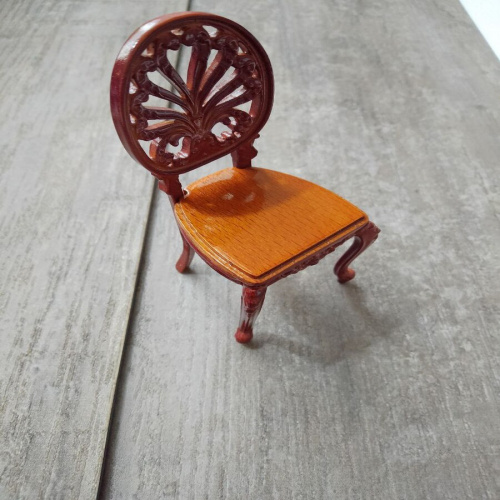 Стул винтажный для кукол Миниатюра 1:12 фото 3