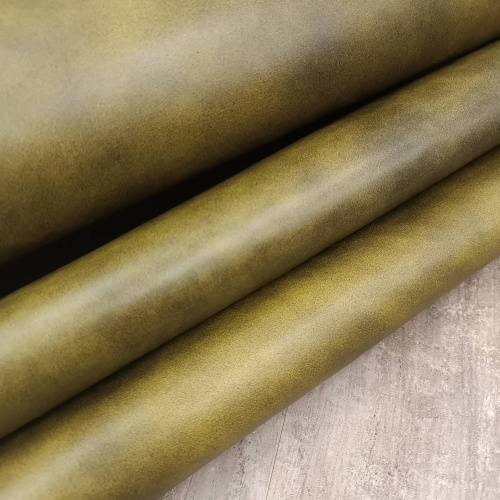 Кожа КРС 1,2 мм Фьюжен Жёлтый фото 5