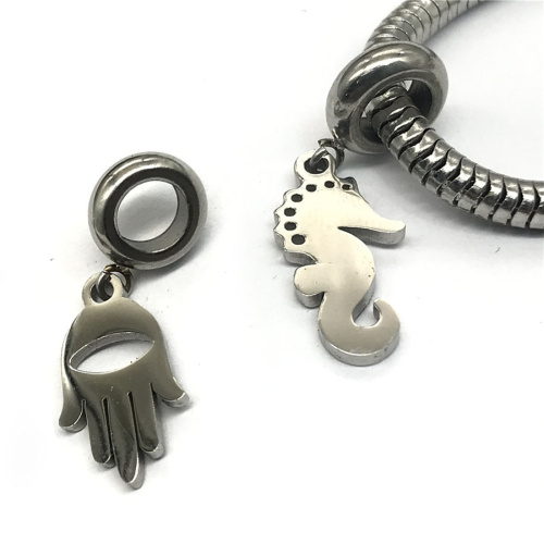 Бусина 5 мм с подвеской для круглых браслетов Сталь B16 Бусина 5 мм с подвеской для круглых браслетов Сталь B16