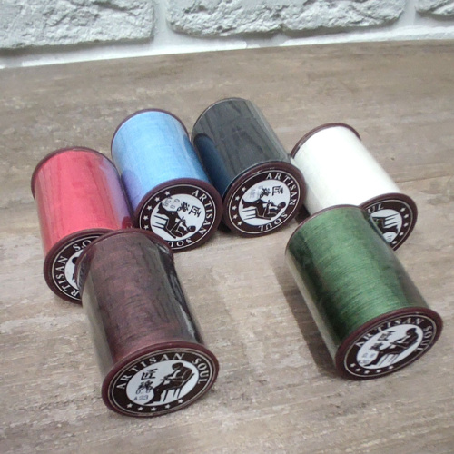 Нить для кожи вощеная 0,8 мм плоская Artisan Soul 90 м фото 6