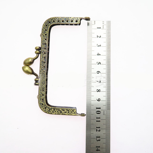 Фермуар пришивной бронзовый прямоугольный 8,5-20,5 см, арт.076 фото 5