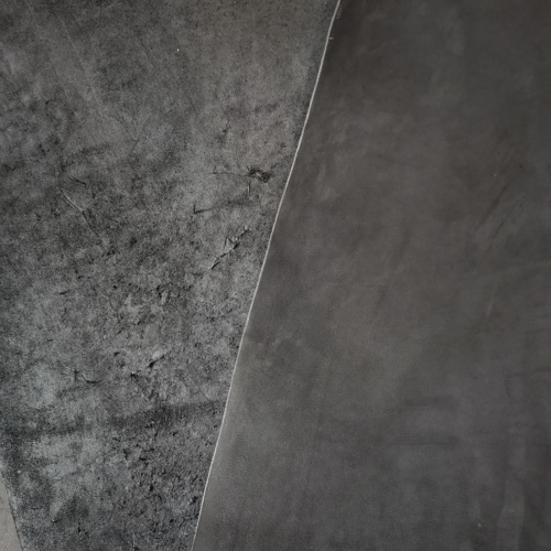 Кожа Чепрак 4,0-4.5 мм комб. дубл. Черный фото 2