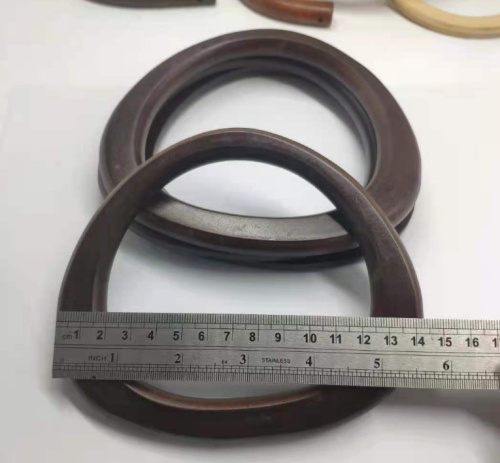 Ручки для сумки деревянные капли 14 см, пара фото 3