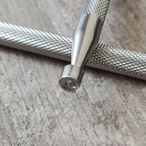 Штамп для тиснения по коже Завитки нерж. сталь фото 11