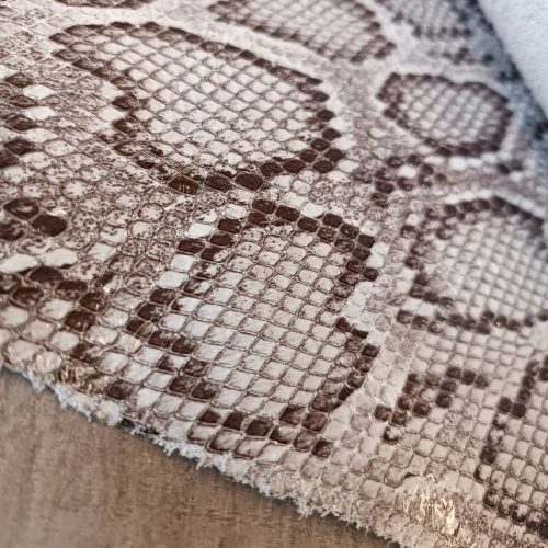 Кожа КРС Питон 1,0 мм Серая Турция фото 3