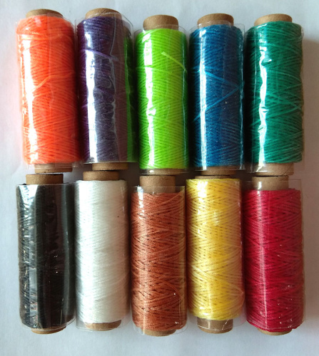 Нить для кожи вощеная 0,8 мм 150D 10 шт набор №3  LV N-122 - фото товара