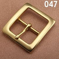 Пряжка 44 мм латунная с перекладиной L047  - купить для кожевенного хобби