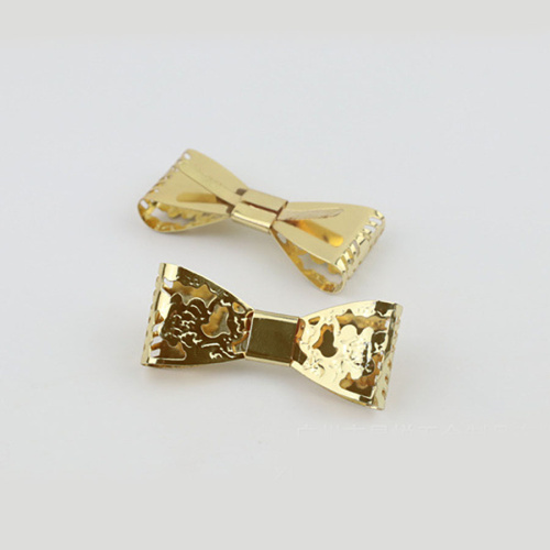 Зажим декоративный Бантик-бабочка ажурный  HF ZA-55 - фото товара фото 2