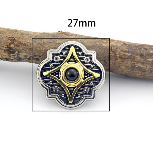 Кончо для кожаных изделий 27 мм Caibu с декоративными вставками фото 4 Кончо для кожаных изделий 27 мм Caibu с декоративными вставками фото 4