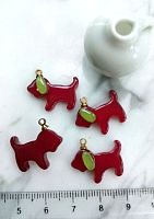 Подвеска Собачка для кукол  - купить для кожевенного хобби