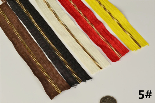 Молния металлическая №5 рулонная Латунная арт.437