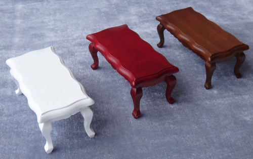 Столик журнальный для кукол 1:12 Белый/Орех/Махагон фото 2 Столик журнальный для кукол 1:12 Белый/Орех/Махагон фото 2